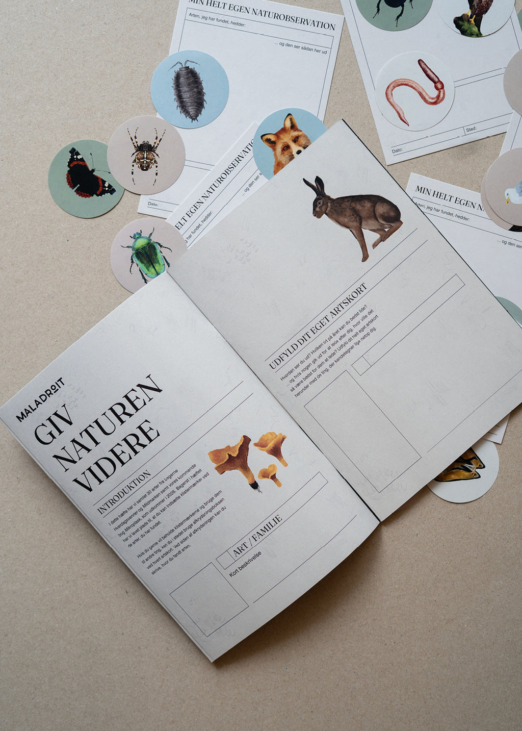 Samlehæfte med klistermærker