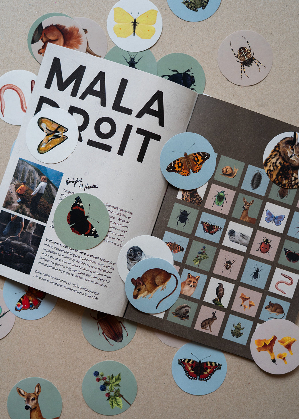 Samlehæfte med klistermærker