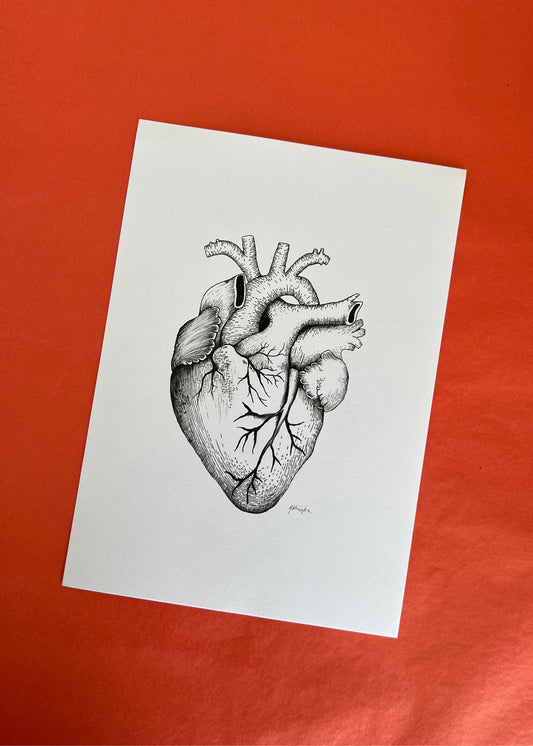 Originalt værk — Hjerte, A5